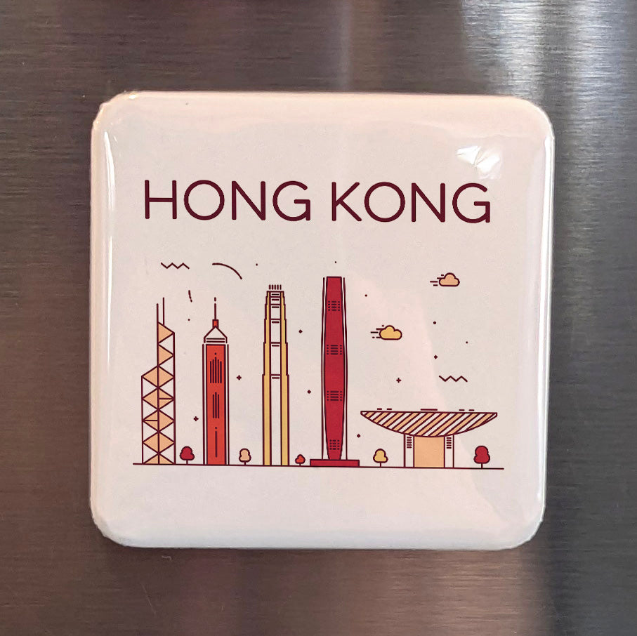 Hong Kong Asia Magnet | Pearl of the Orient on Victoria Harbour | 2x2 | Made in Canada