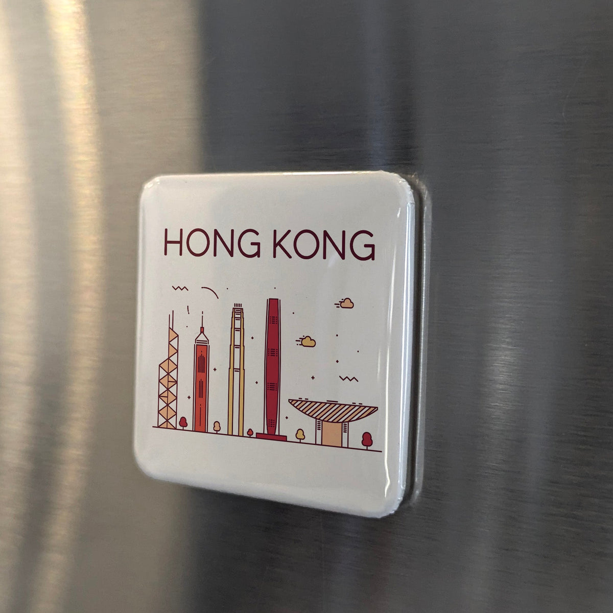 Hong Kong Asia Magnet | Pearl of the Orient on Victoria Harbour | 2x2 | Made in Canada
