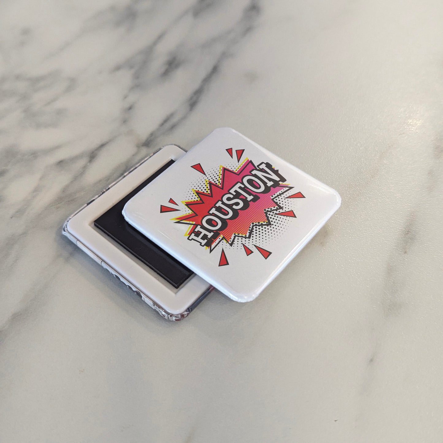 Houston Texas Magnet | Space City Boom | 2×2 | Made in Canada - PhiloPerse