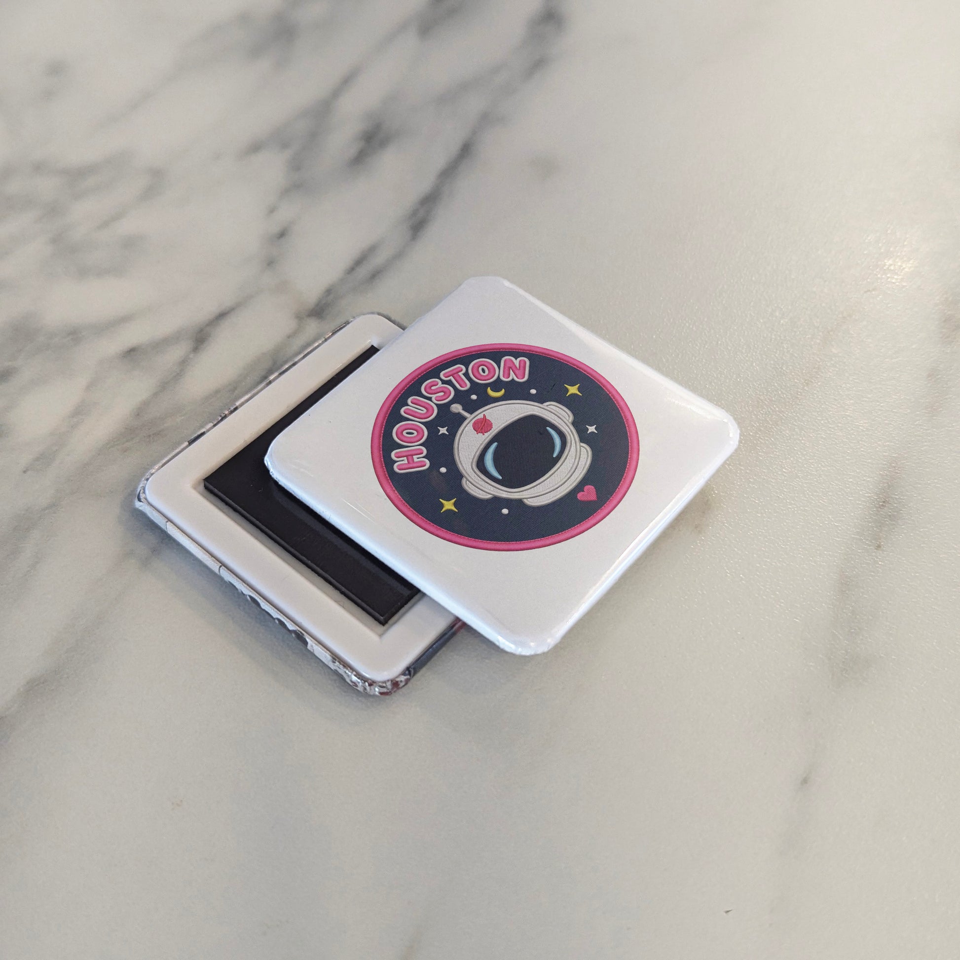 Houston Texas Magnet | Space Patch | 2×2 | Made in Canada - PhiloPerse
