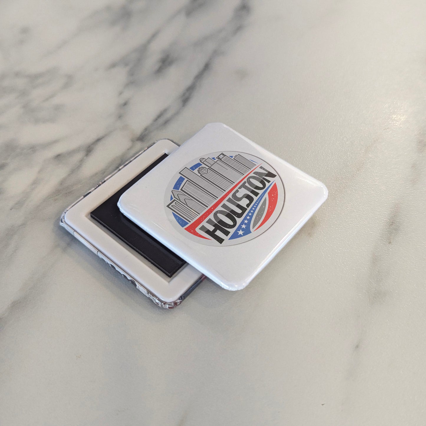Houston Texas Magnet | Patriot Skyline | 2×2 | Made in Canada - PhiloPerse