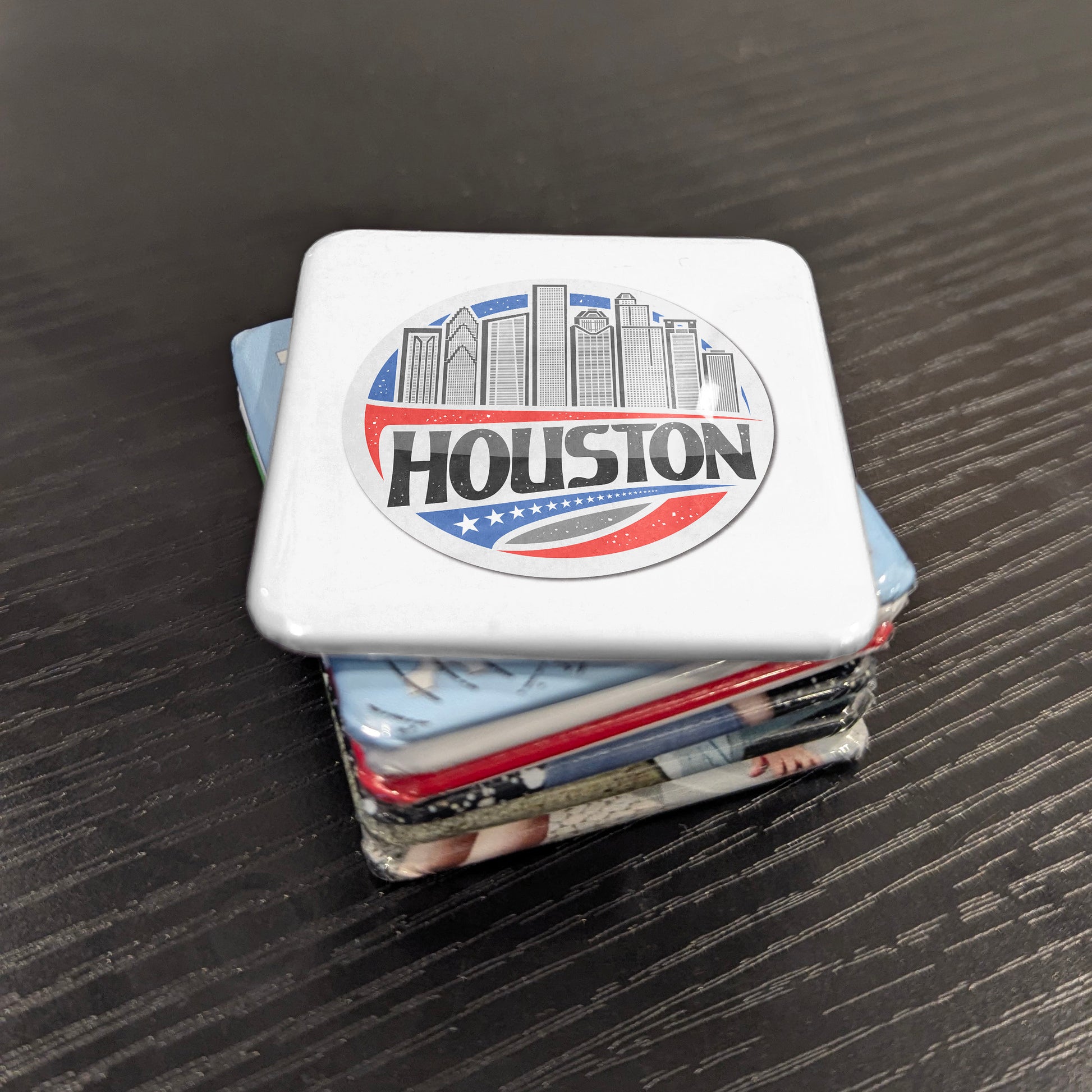 Houston Texas Magnet | Patriot Skyline | 2×2 | Made in Canada - PhiloPerse