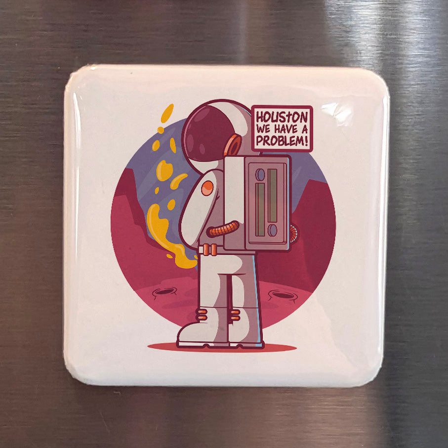 Houston Texas Magnet | Houston We Have a Problem | 2×2 | Made in Canada - PhiloPerse