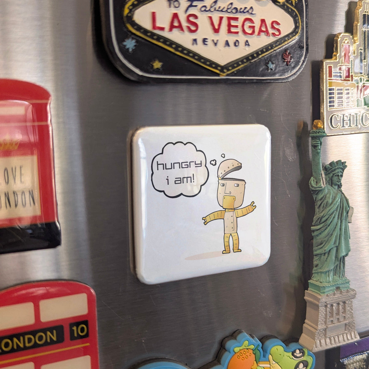 Hungry I Am Magnet | Ready to Refuel | 2×2 | Made in Canada - PhiloPerse