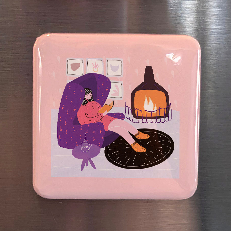Hygge Magnet | Hygge Time and the Scandinavian Art of Cozy Togetherness | 2x2 | Made in Canada