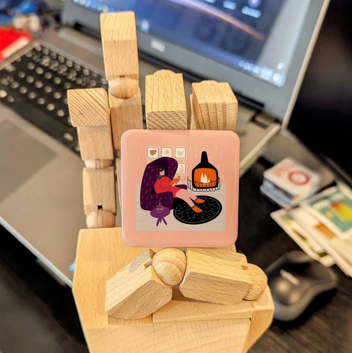 Hygge Magnet | Hygge Time and the Scandinavian Art of Cozy Togetherness | 2x2 | Made in Canada