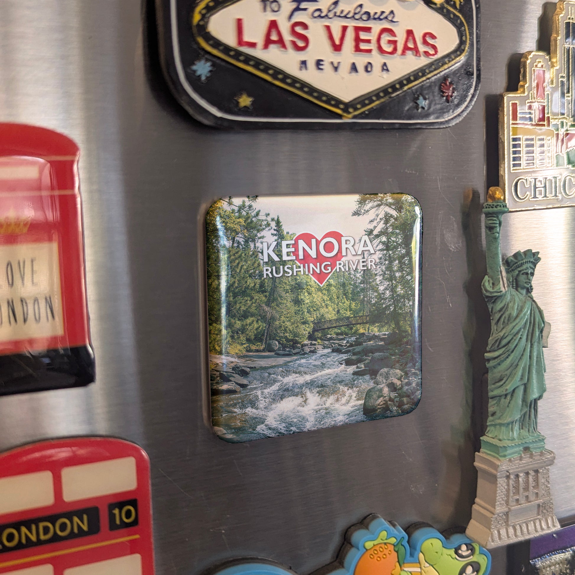 Kenora - Rushing River Fridge Magnet - PhiloPerse