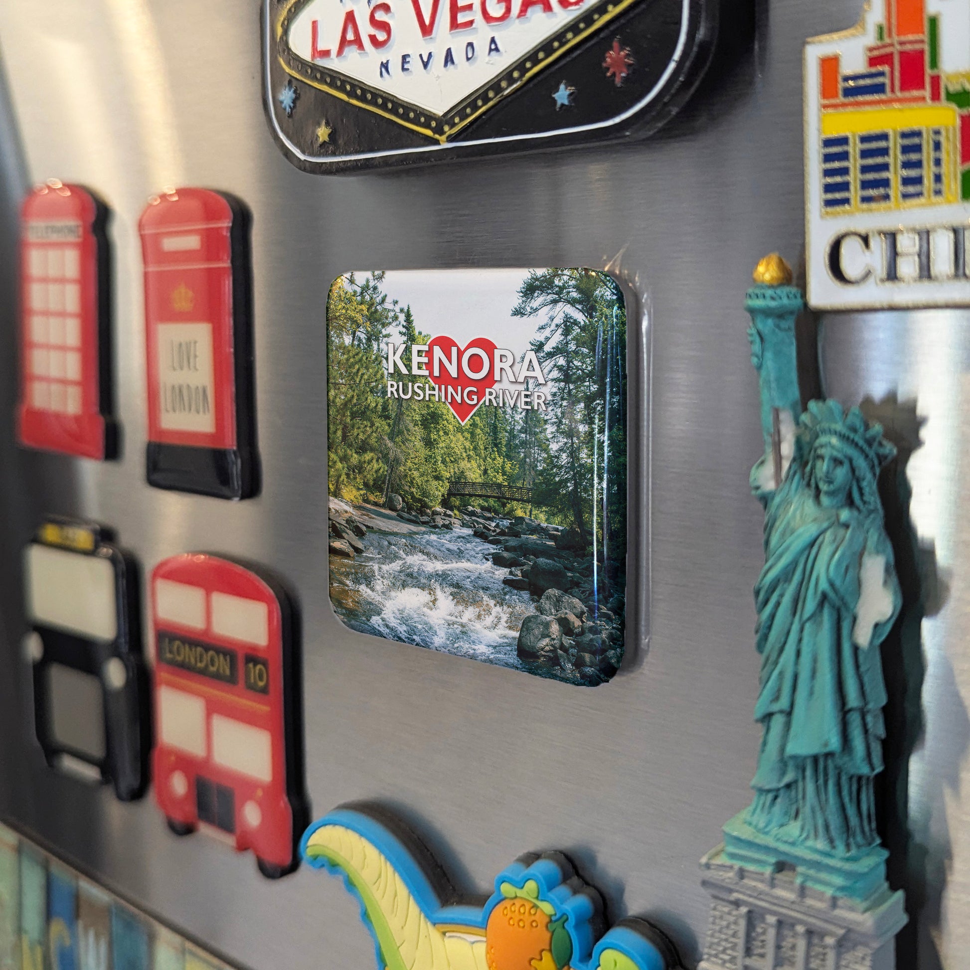 Kenora - Rushing River Fridge Magnet - PhiloPerse