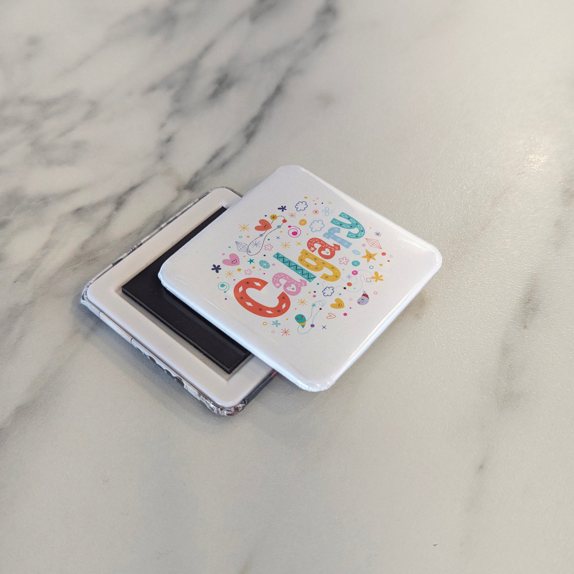 I love Calgary V.3 Fridge Magnet - PhiloPerse