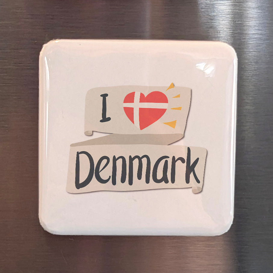 Denmark Magnet | I Love Denmark Design and the Nordic Modernist Tradition | 2x2 | Made in Canada