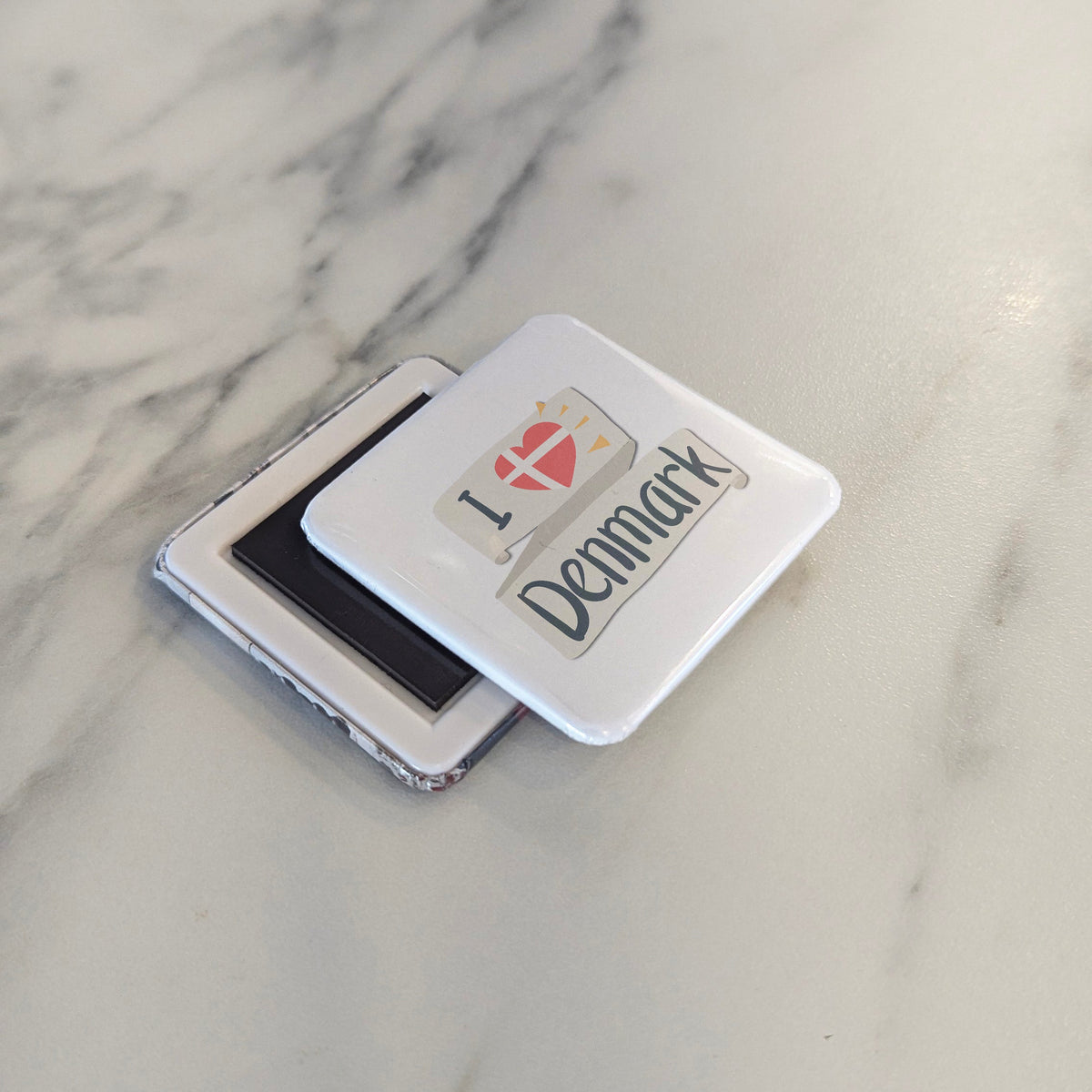 Denmark Magnet | I Love Denmark Design and the Nordic Modernist Tradition | 2x2 | Made in Canada