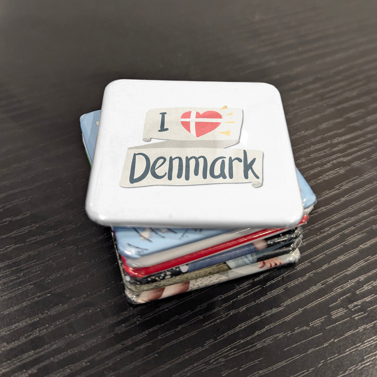 Denmark Magnet | I Love Denmark Design and the Nordic Modernist Tradition | 2x2 | Made in Canada