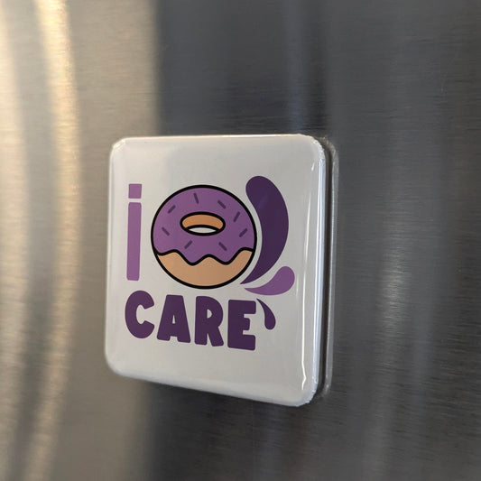 I Donut Care Magnet | Sweet Indifference | 2×2 | Made in Canada - PhiloPerse