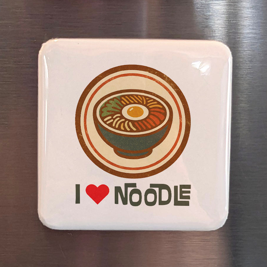 Asia Magnet | I Love Noodle Soul Food of the Ancient Silk Road | 2x2 | Made in Canada
