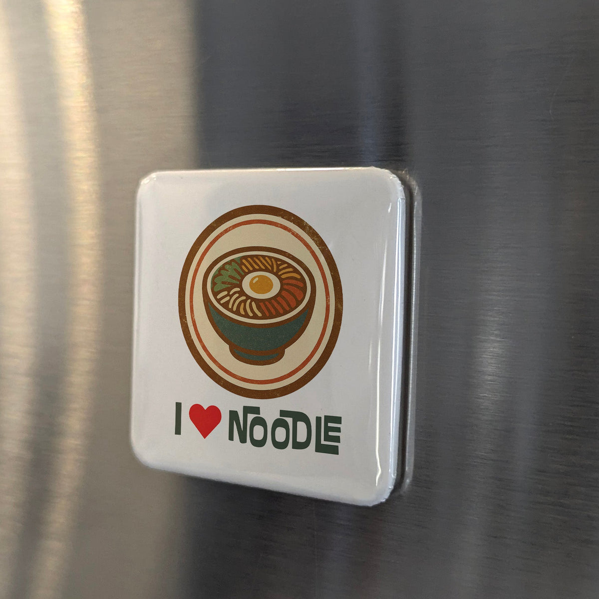 Asia Magnet | I Love Noodle Soul Food of the Ancient Silk Road | 2x2 | Made in Canada
