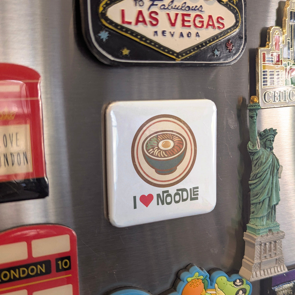 Asia Magnet | I Love Noodle Soul Food of the Ancient Silk Road | 2x2 | Made in Canada
