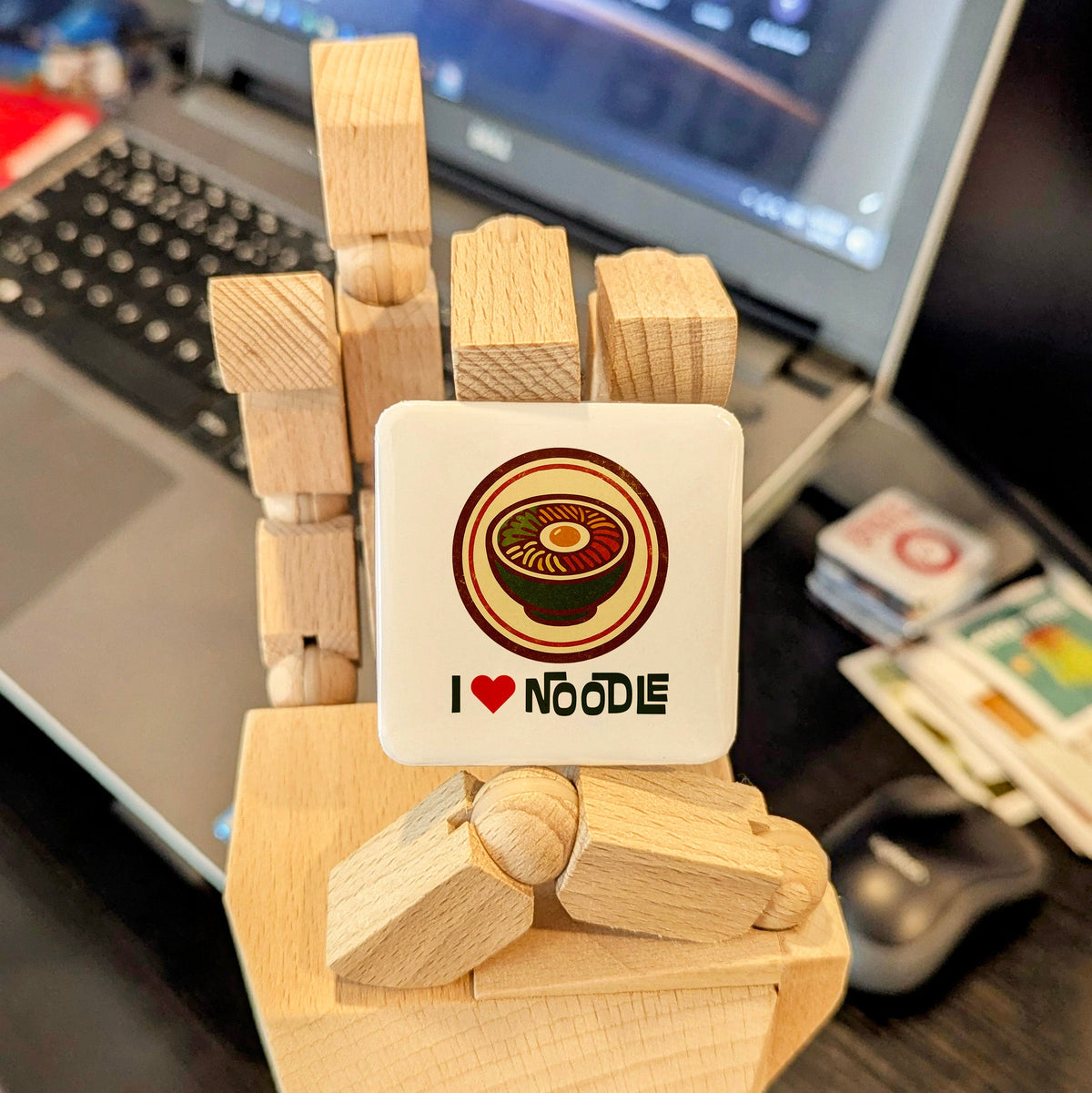 Asia Magnet | I Love Noodle Soul Food of the Ancient Silk Road | 2x2 | Made in Canada