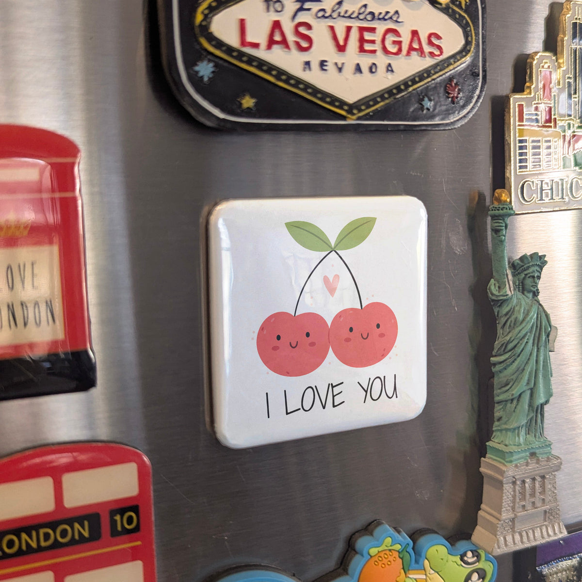 I Love You Cherry Magnet | Better Together | 2×2 | Made in Canada - PhiloPerse
