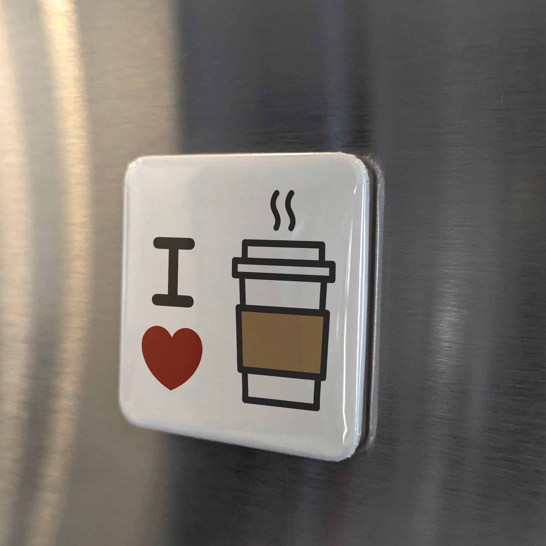 I love coffee Fridge Magnet - PhiloPerse
