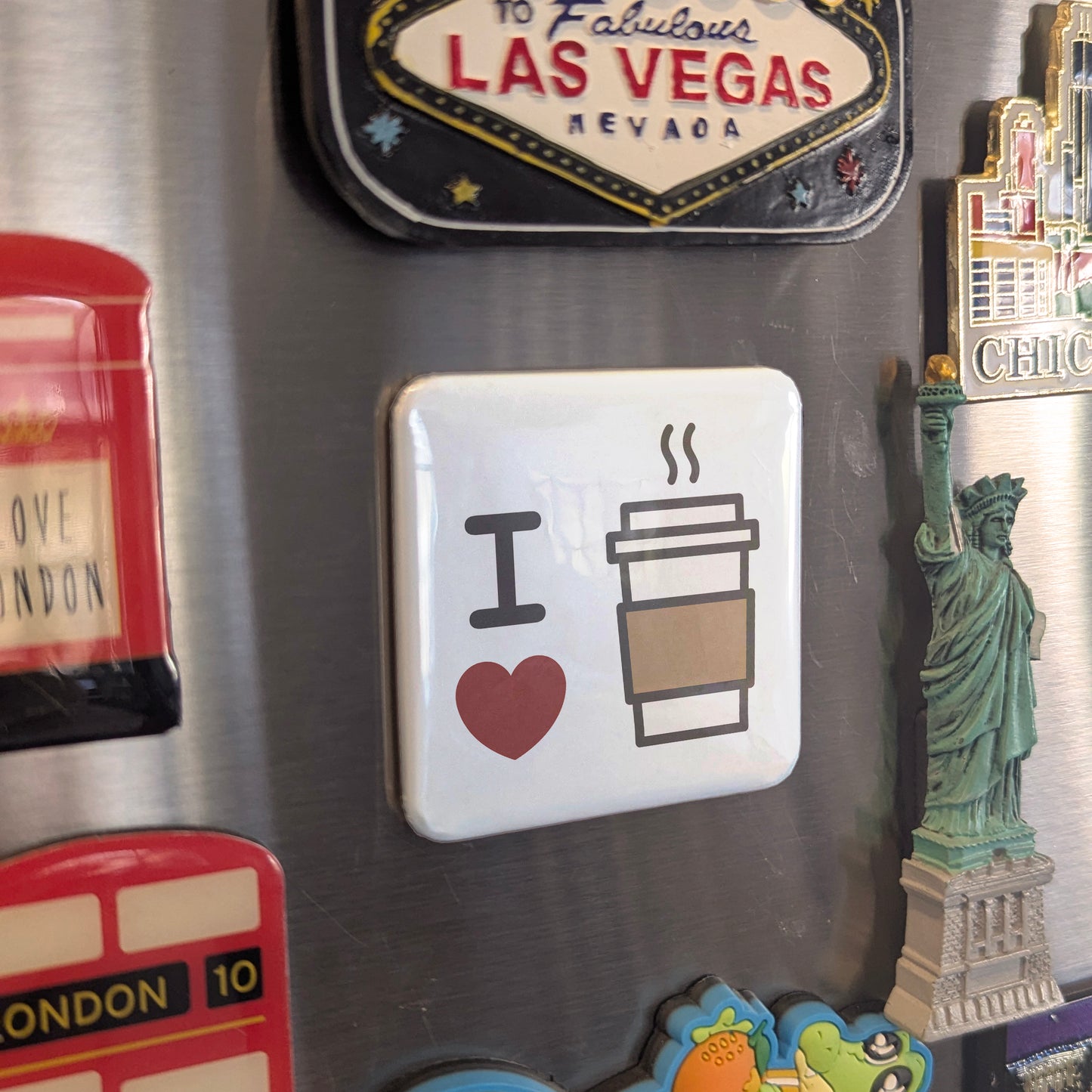I love coffee Fridge Magnet - PhiloPerse