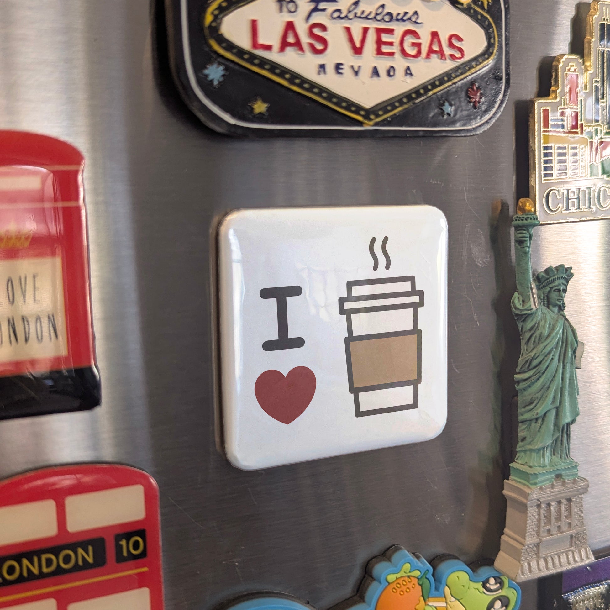 I love coffee Fridge Magnet - PhiloPerse