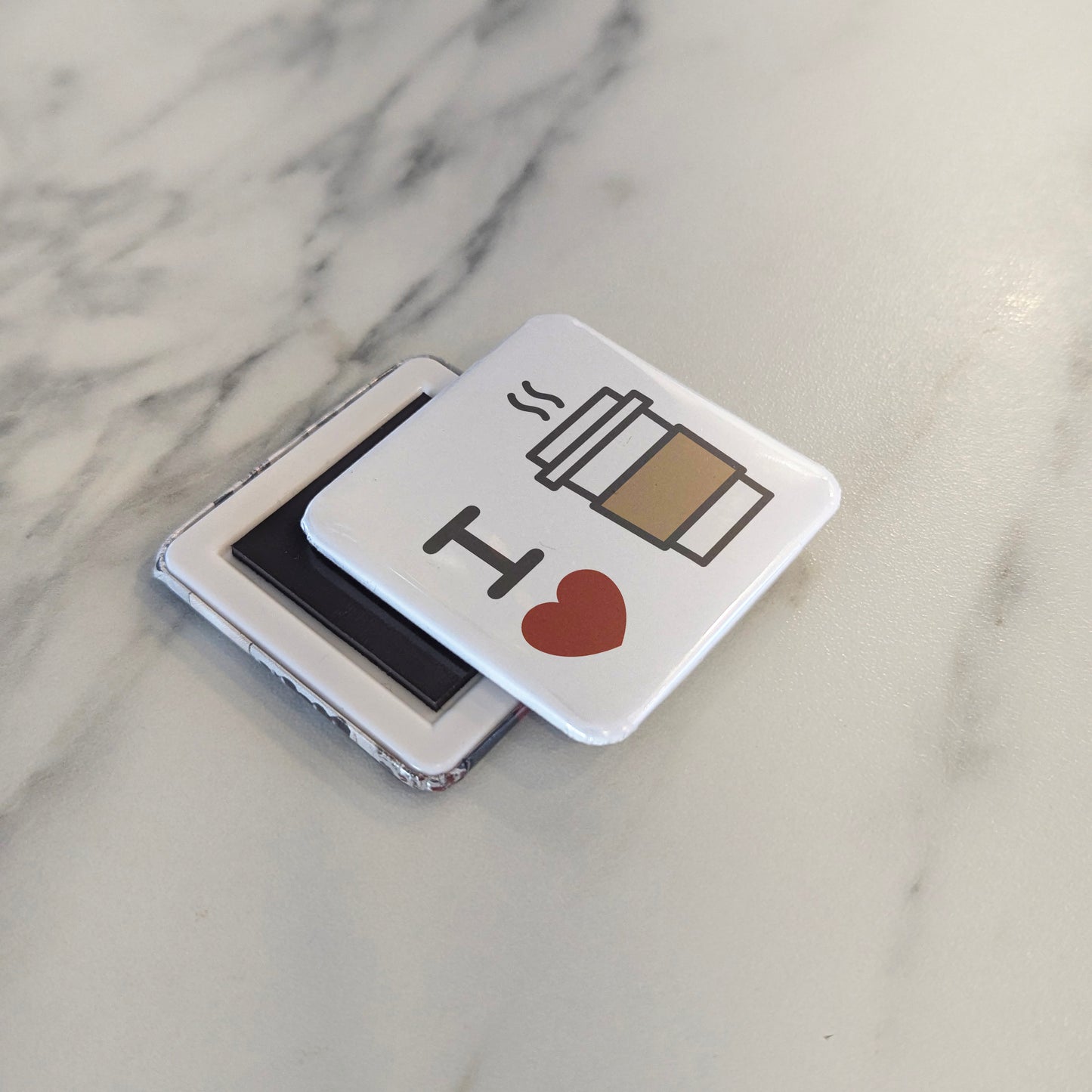 I love coffee Fridge Magnet - PhiloPerse