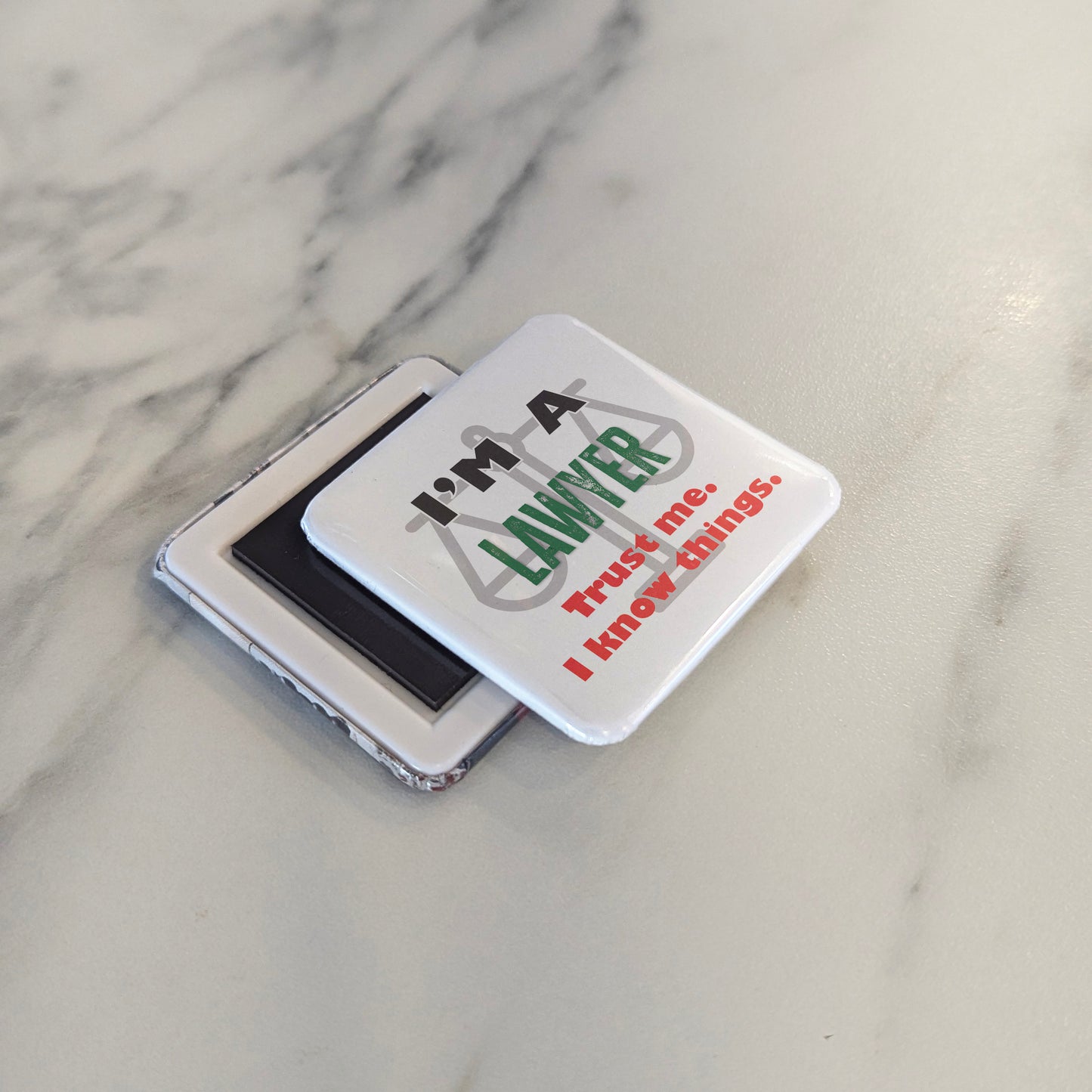 I'm a Lawyer Fridge Magnet - PhiloPerse