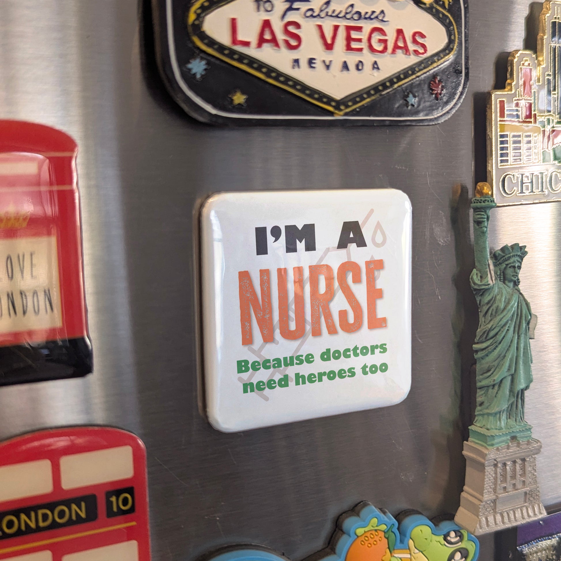 I'm a Nurse Fridge Magnet - PhiloPerse