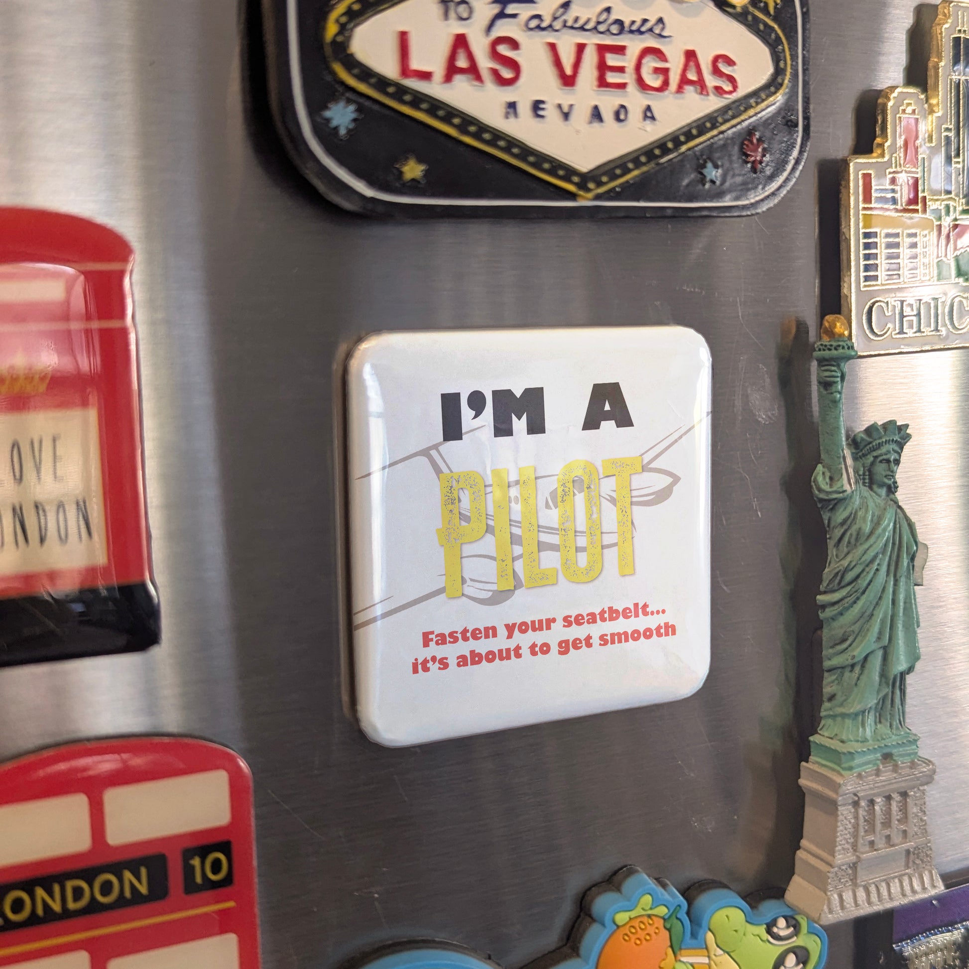 I'm a Pilot Fridge Magnet - PhiloPerse