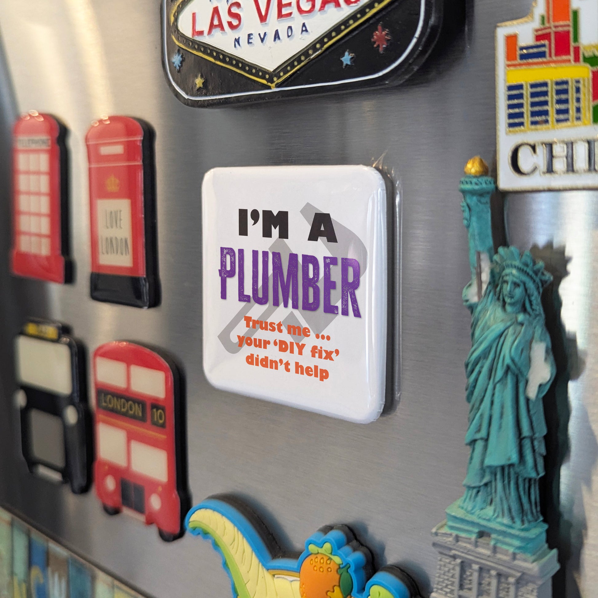 I'm a Plumber Fridge Magnet - PhiloPerse