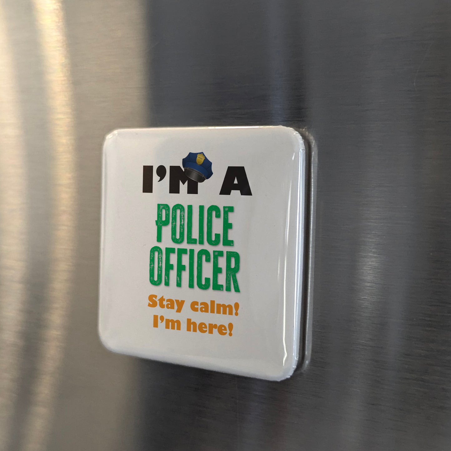 I'm a Police Officer Fridge Magnet - PhiloPerse