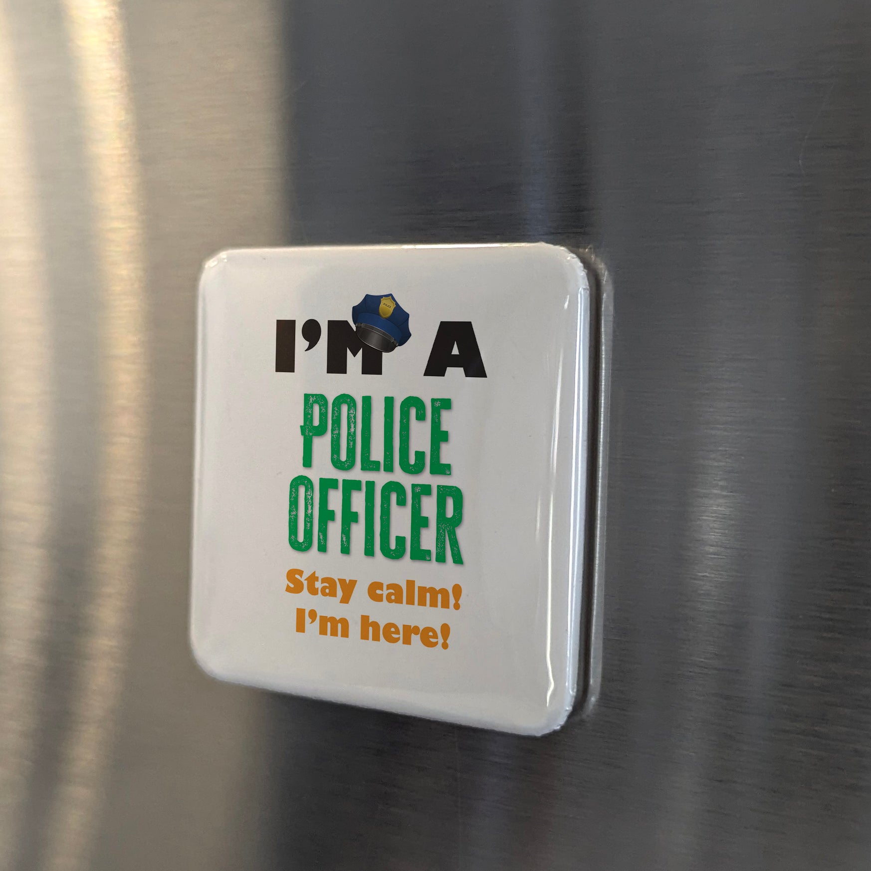 I'm a Police Officer Fridge Magnet - PhiloPerse