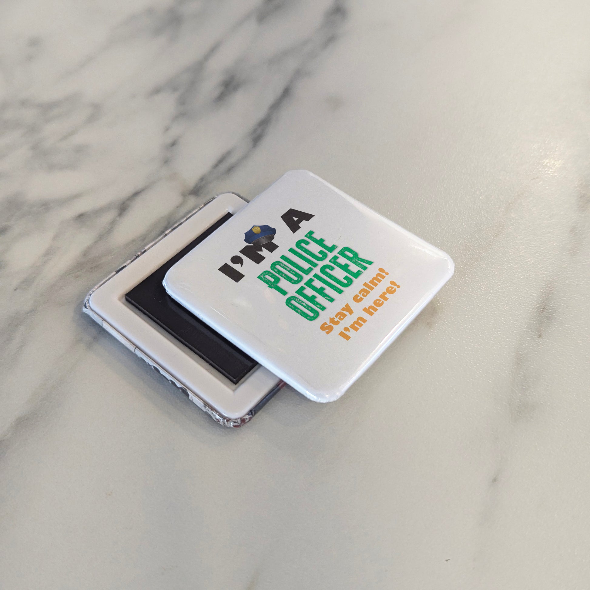 I'm a Police Officer Fridge Magnet - PhiloPerse