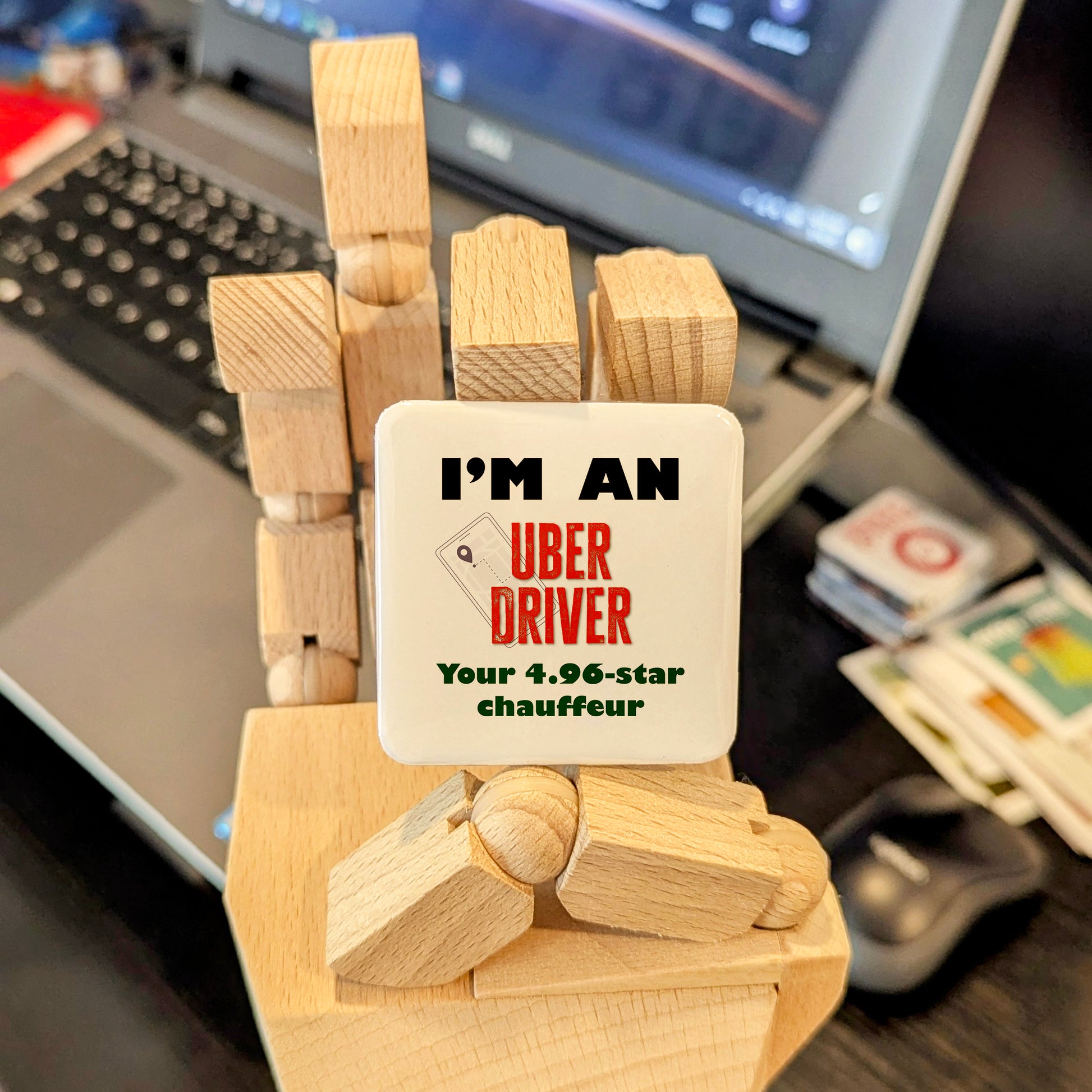 I'm an Uber Driver Fridge Magnet - PhiloPerse