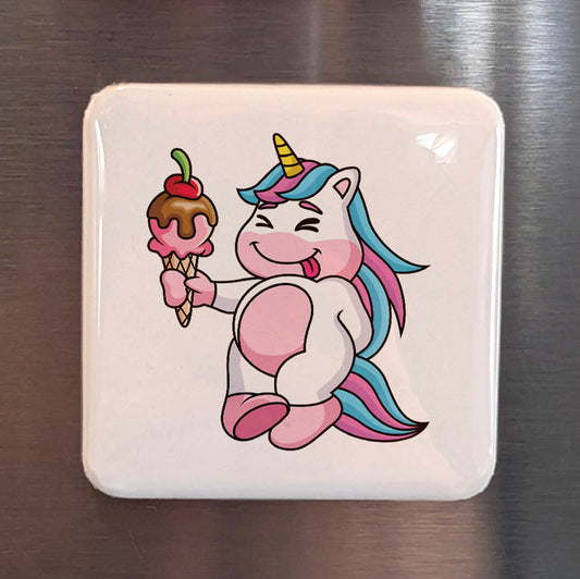 Ice Cream Unicorn Magnet | A Scoop of Magic | 2×2 | Made in Canada - PhiloPerse