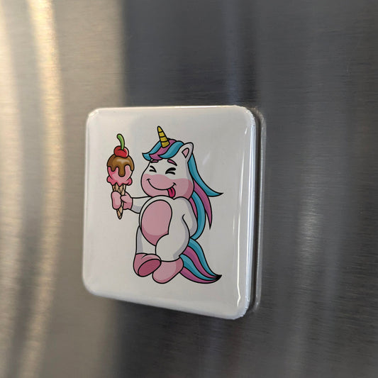 Ice Cream Unicorn Magnet | A Scoop of Magic | 2×2 | Made in Canada - PhiloPerse