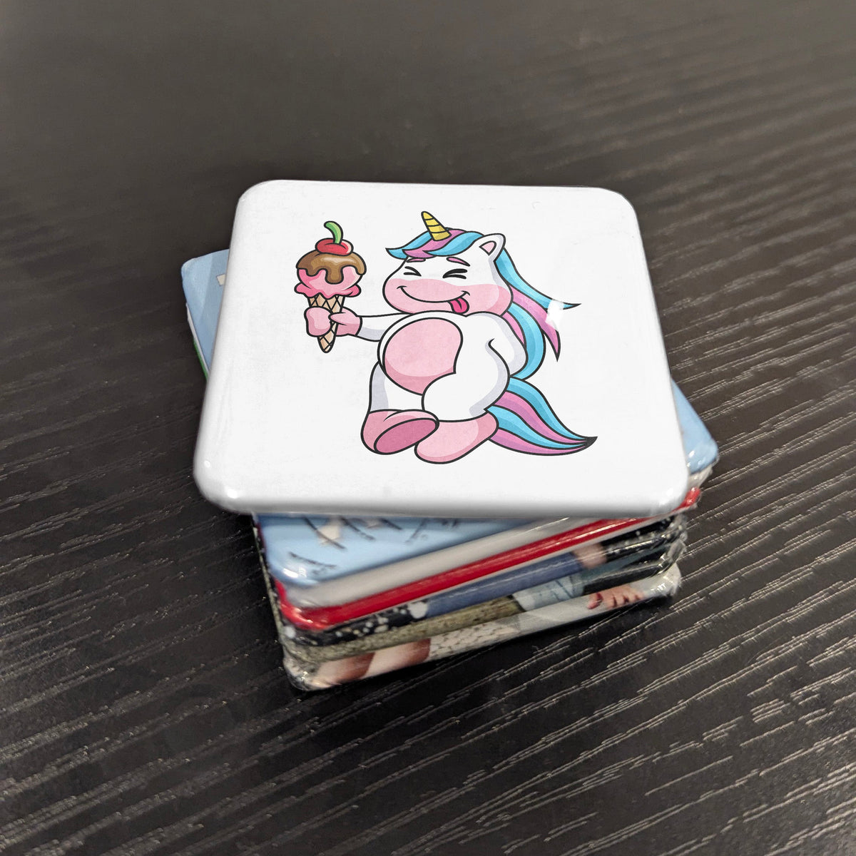 Ice Cream Unicorn Magnet | A Scoop of Magic | 2×2 | Made in Canada - PhiloPerse