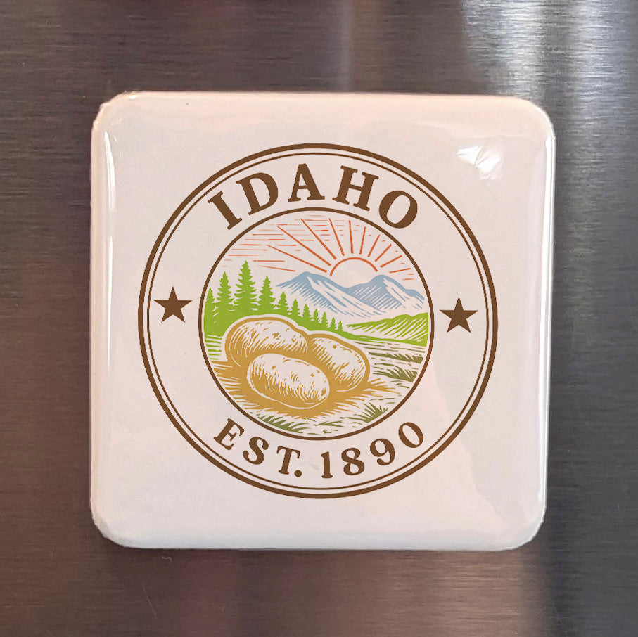 Idaho Magnet | The Gem State | 2×2 | Made in Canada - PhiloPerse