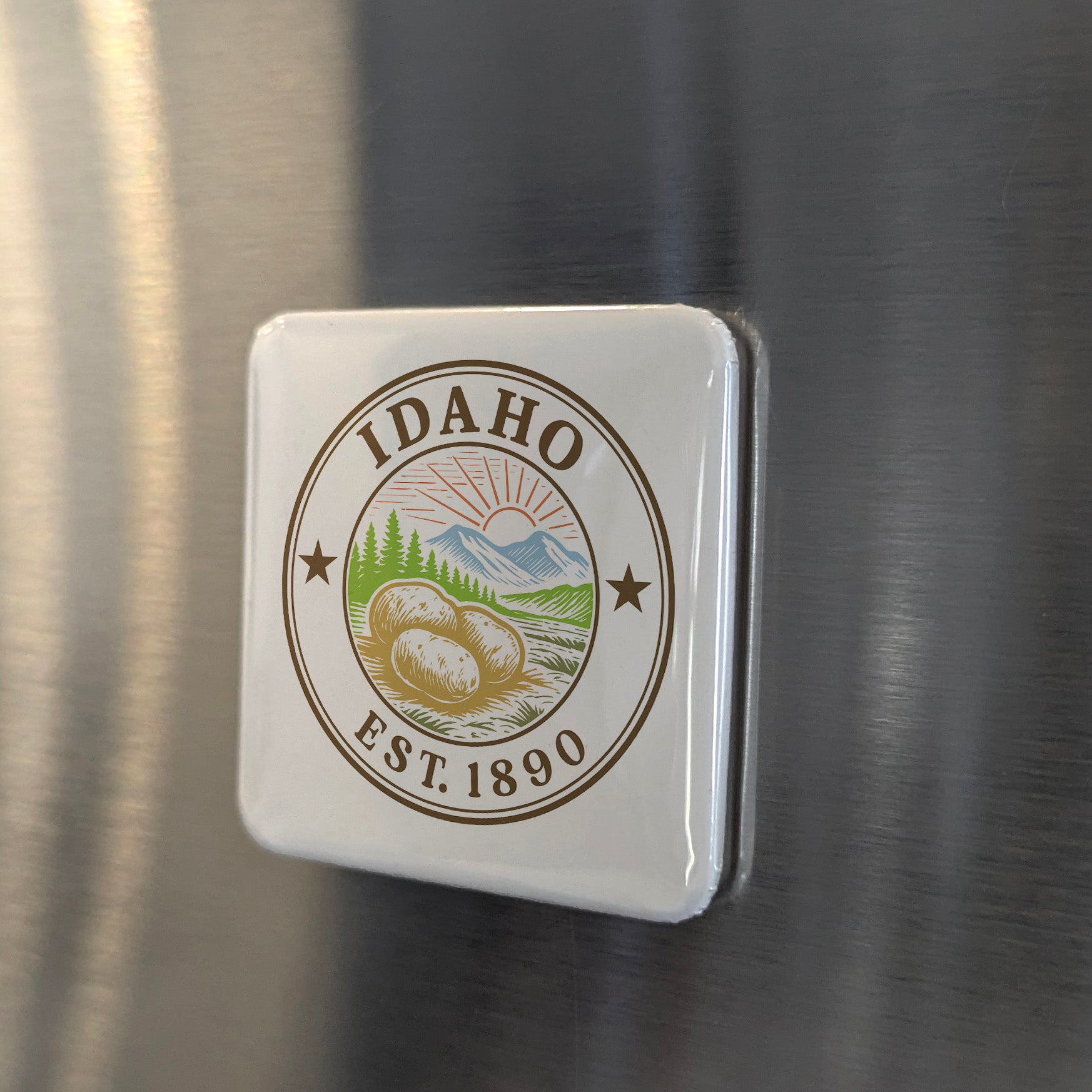 Idaho Magnet | The Gem State | 2×2 | Made in Canada - PhiloPerse