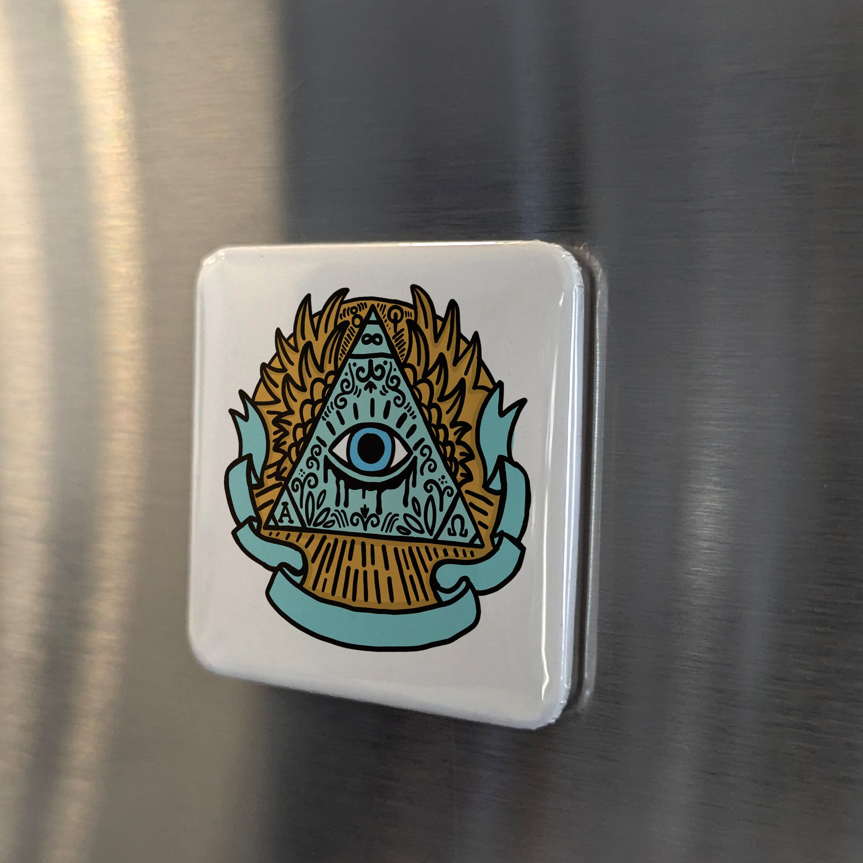 Illuminati Eye Pyramid Fridge Magnet - PhiloPerse