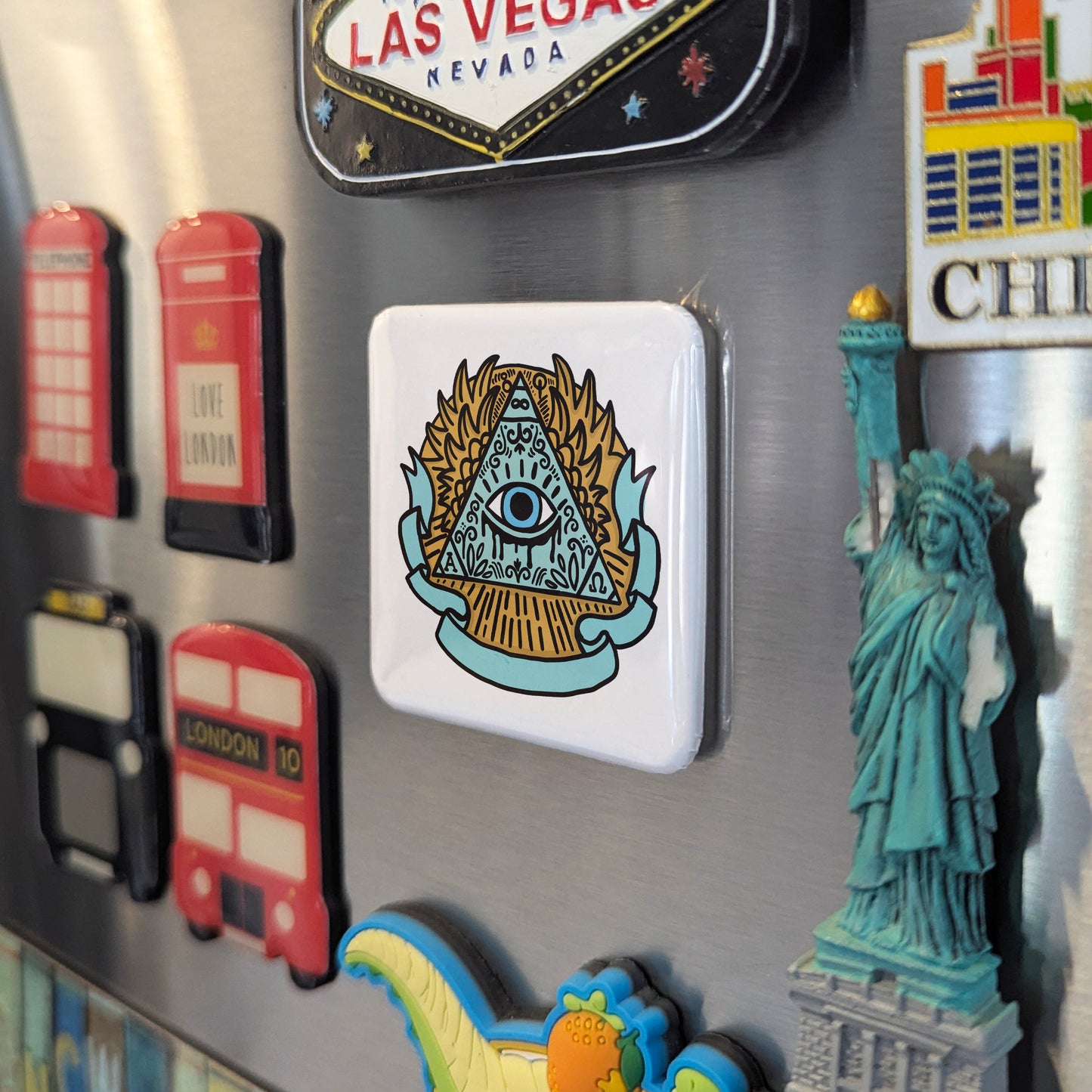 Illuminati Eye Pyramid Fridge Magnet - PhiloPerse