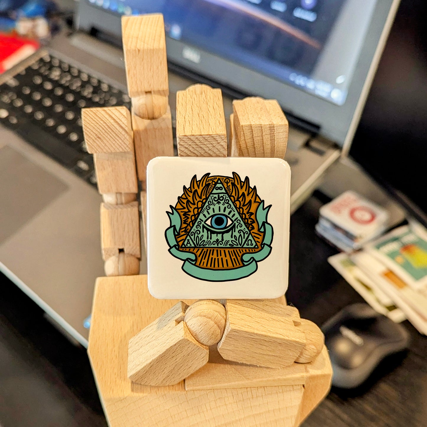 Illuminati Eye Pyramid Fridge Magnet - PhiloPerse