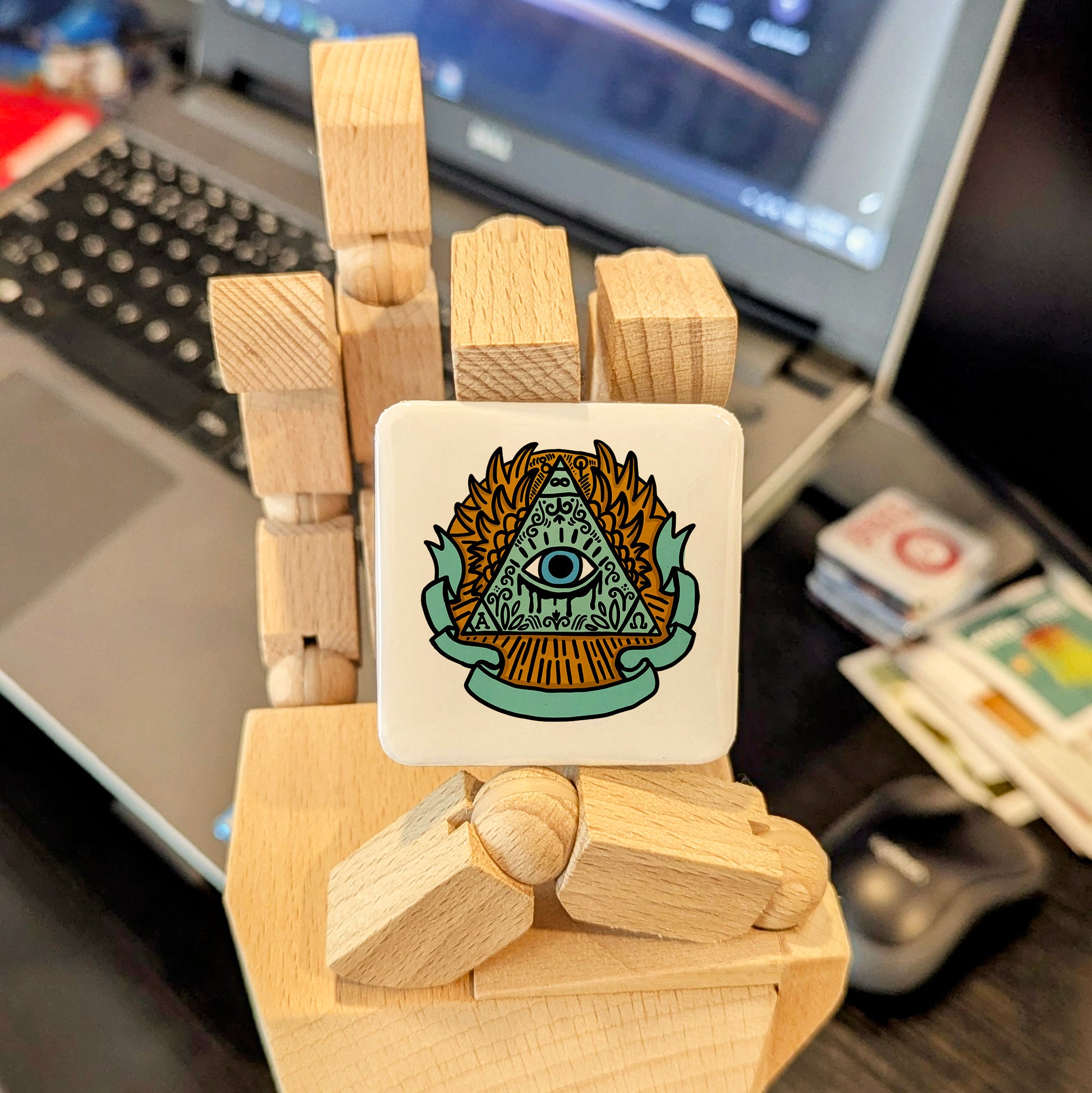 Illuminati Eye Pyramid Fridge Magnet - PhiloPerse