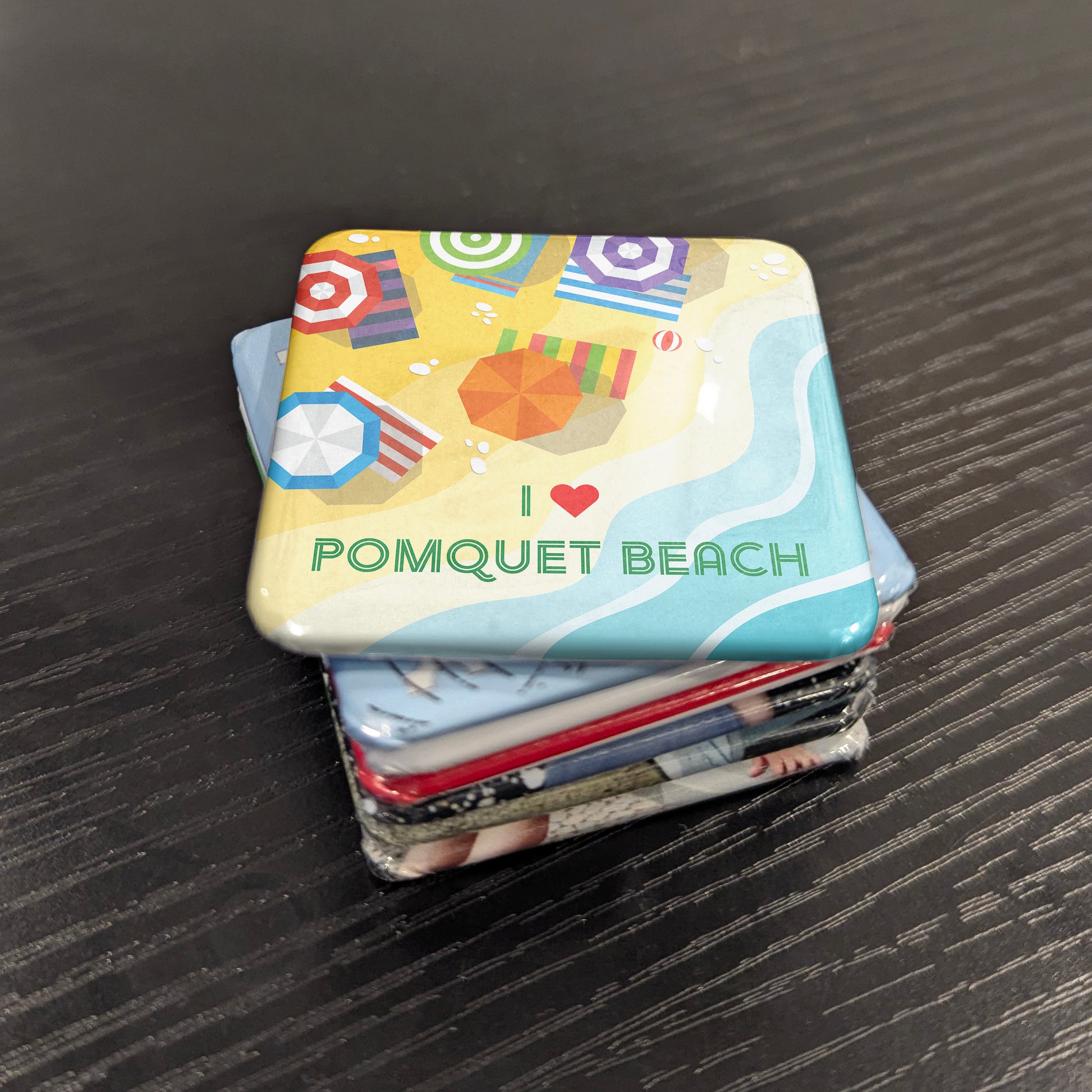 I Love Pomquet Beach Magnet | 2×2 | Made in Canada - PhiloPerse