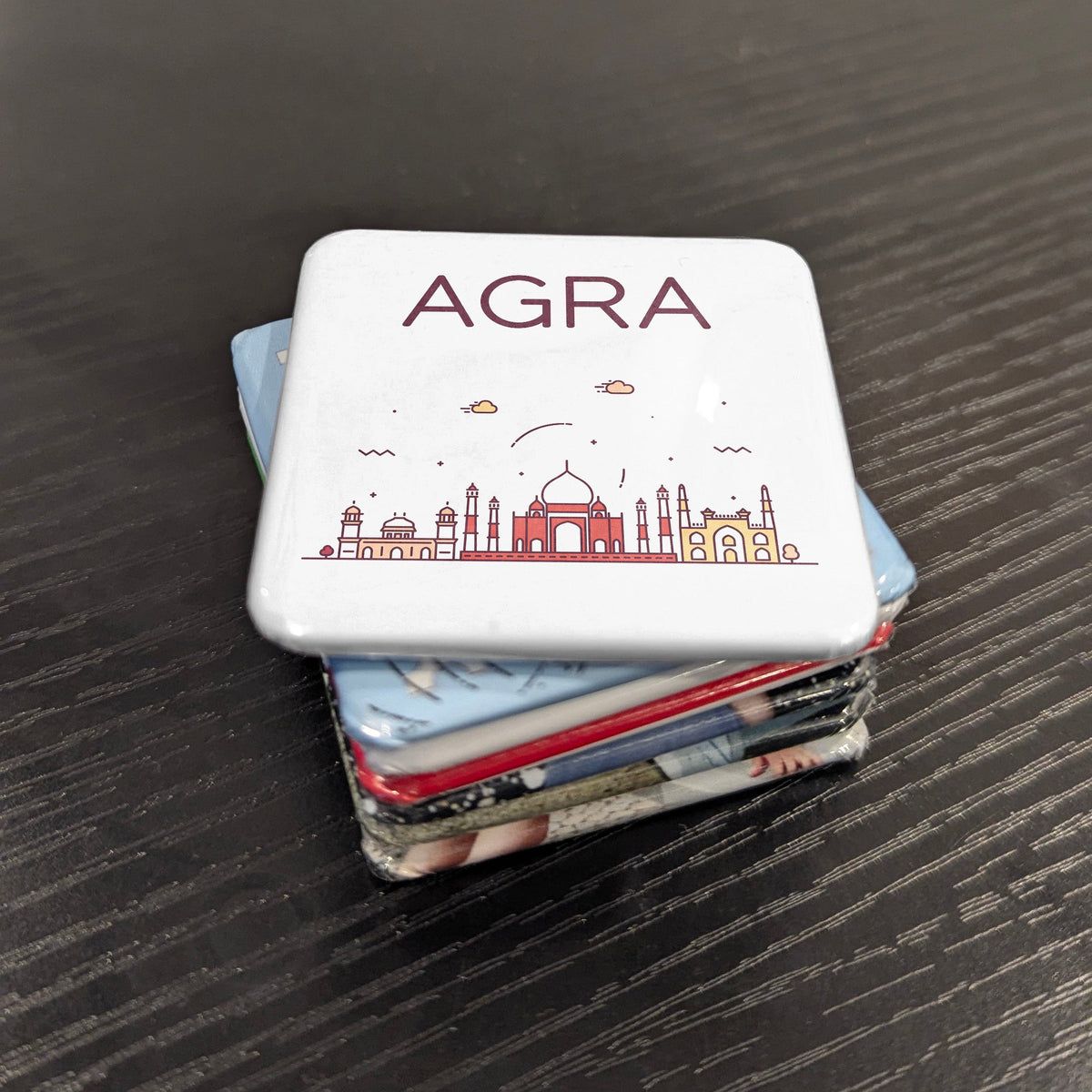 Agra India Asia Magnet | City of the Taj Mahal on the Yamuna River | 2x2 | Made in Canada