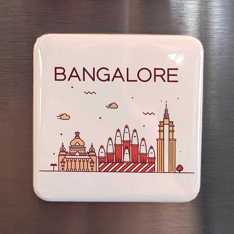Bangalore India Asia Magnet | Silicon Valley of India on the Deccan Plateau | 2x2 | Made in Canada