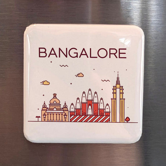 Bangalore India Asia Magnet | Silicon Valley of India on the Deccan Plateau | 2x2 | Made in Canada - PhiloPerse