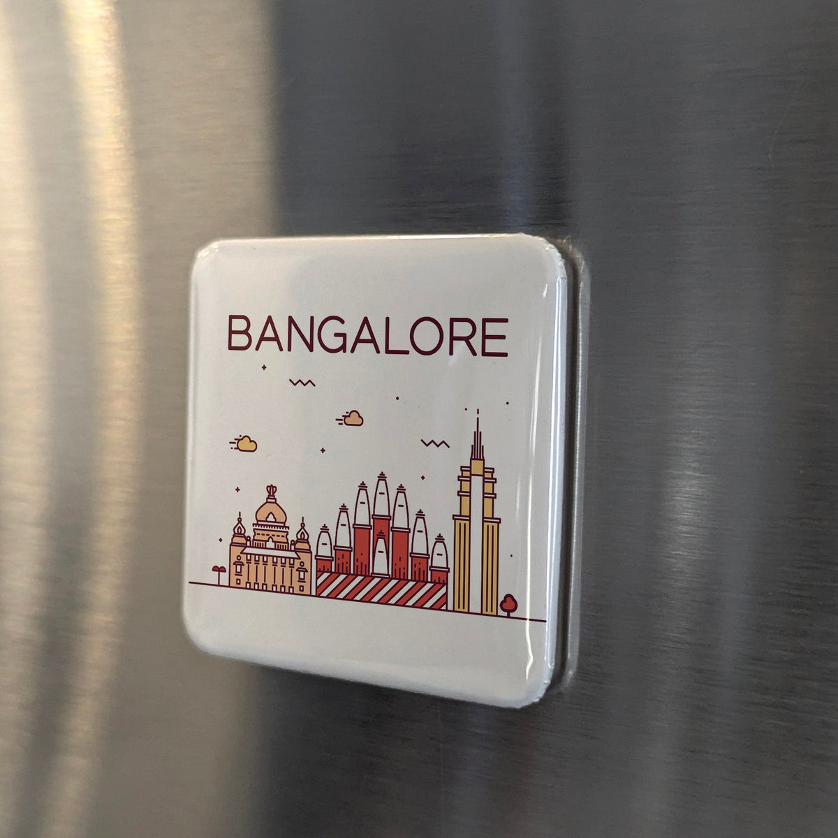 Bangalore India Asia Magnet | Silicon Valley of India on the Deccan Plateau | 2x2 | Made in Canada