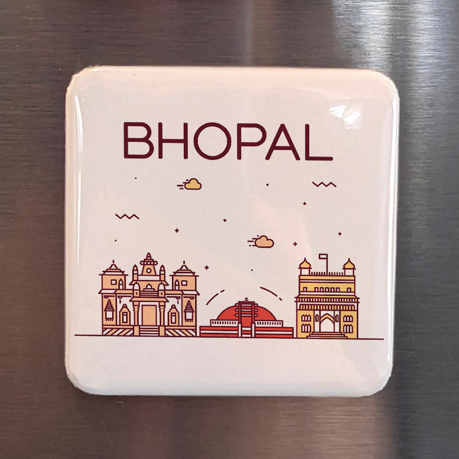 Bhopal India Asia Magnet | City of Lakes in the Heart of India | 2x2 | Made in Canada
