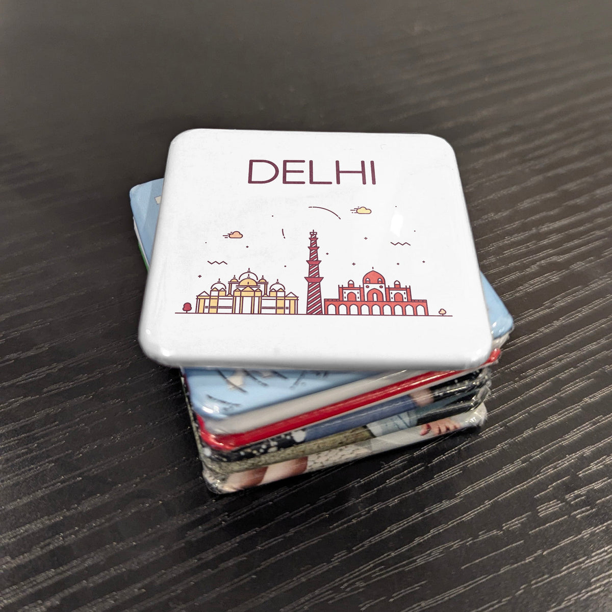 Delhi India Asia Magnet | Capital of Seven Empires on the Yamuna | 2x2 | Made in Canada